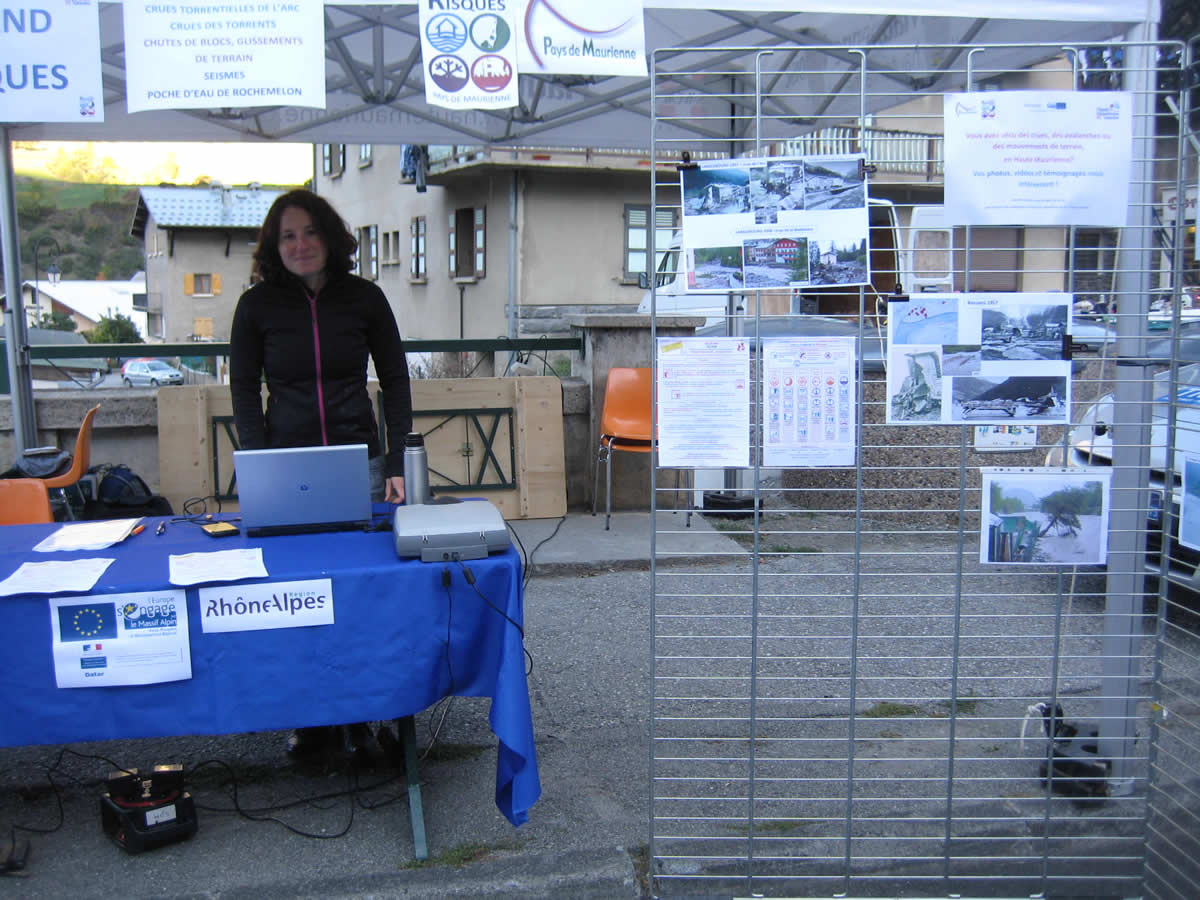 Stand « Risques Naturels » à la Foire de Termignon d’octobre 2011